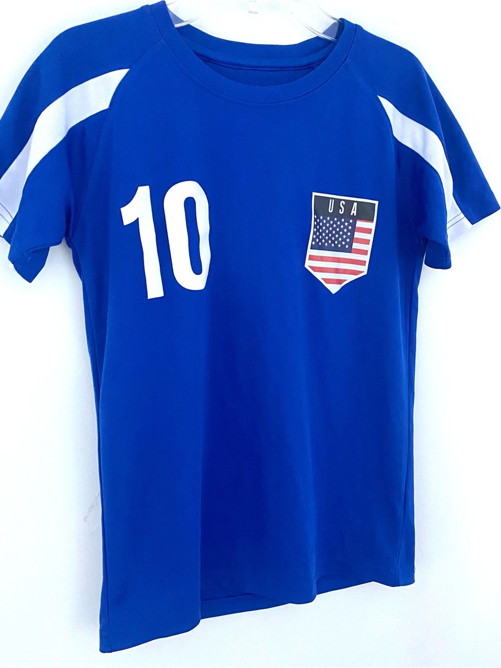 ⚽️BOYS “USA” “Donovan” Soccer Sports Jersey SZ Medium (Y) - Picture 7 of 13